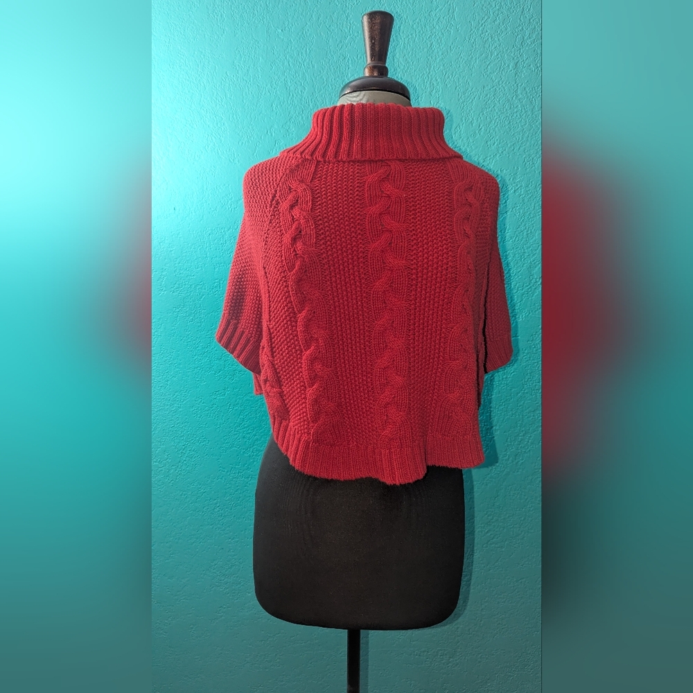 Cozy Red Cable Knit Sweater
